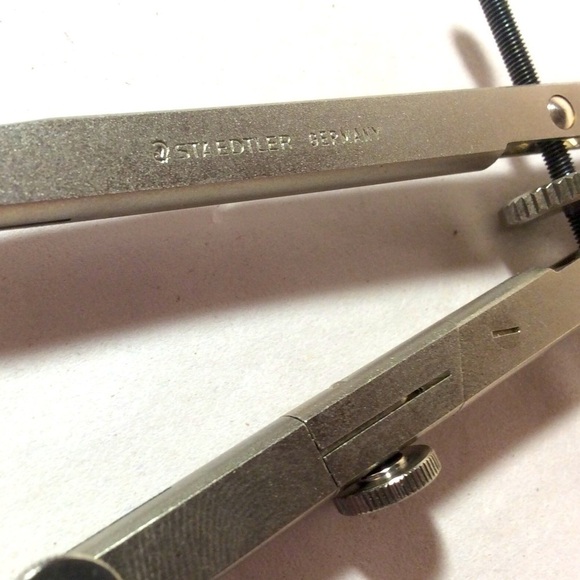 2 Two lot Staedtler Mars Precision Compass Made in Germany Drafting w packaging - Picture 5 of 9